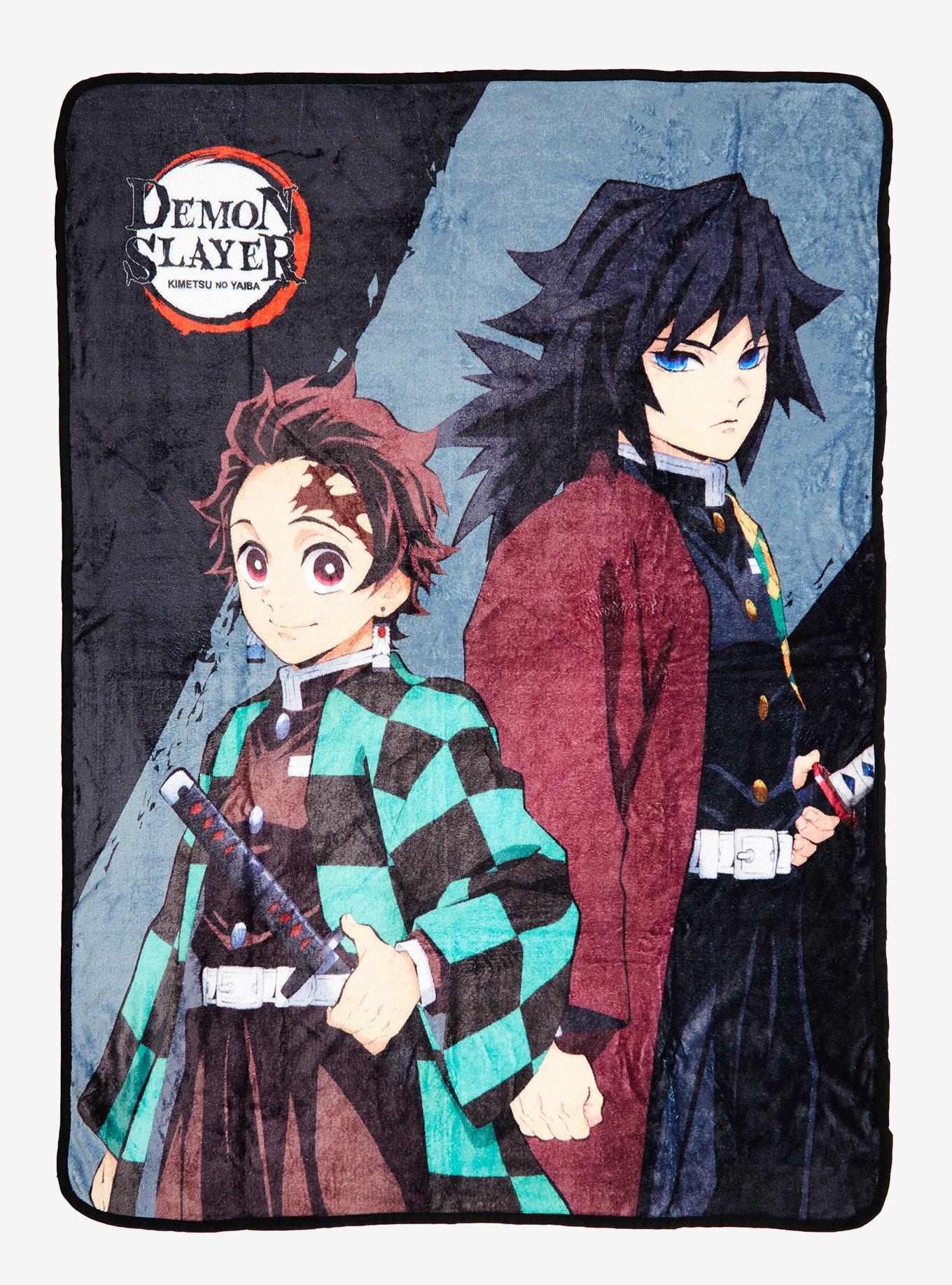 Tanjiro and Nezuko Retro Art Demon Slayer T-Shirt Zip Pouch by