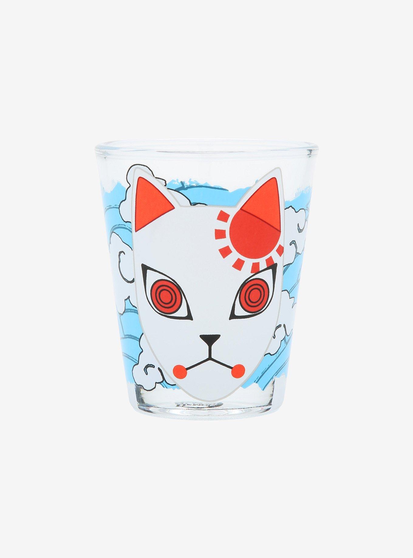 Demon Slayer: Kimetsu No Yaiba Tanjiro Fox Warding Mask Mini Glass, , hi-res