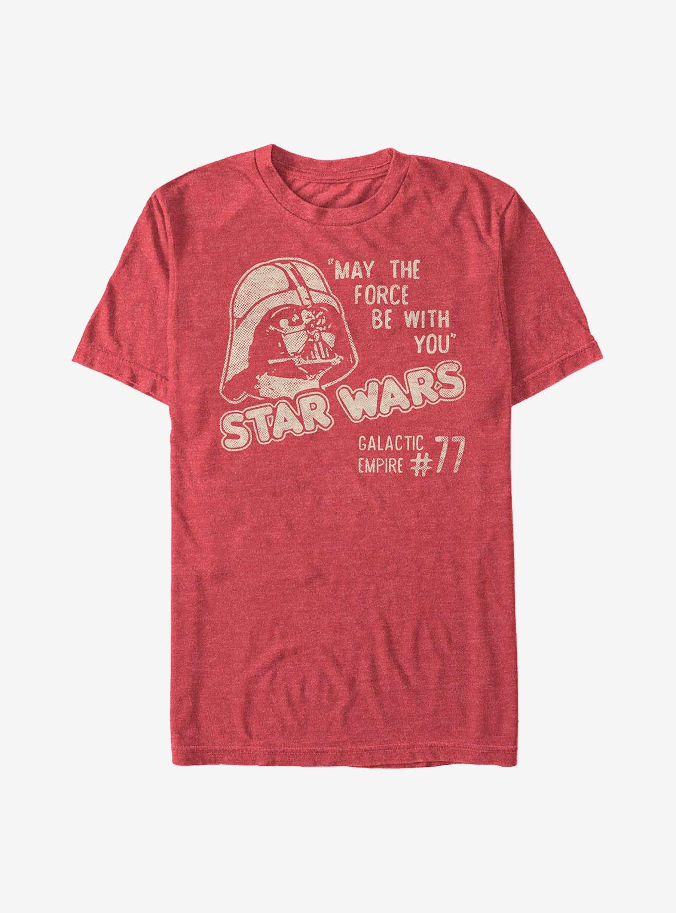 Star Wars Galactic Empire 77 T-Shirt, RED HTR, hi-res