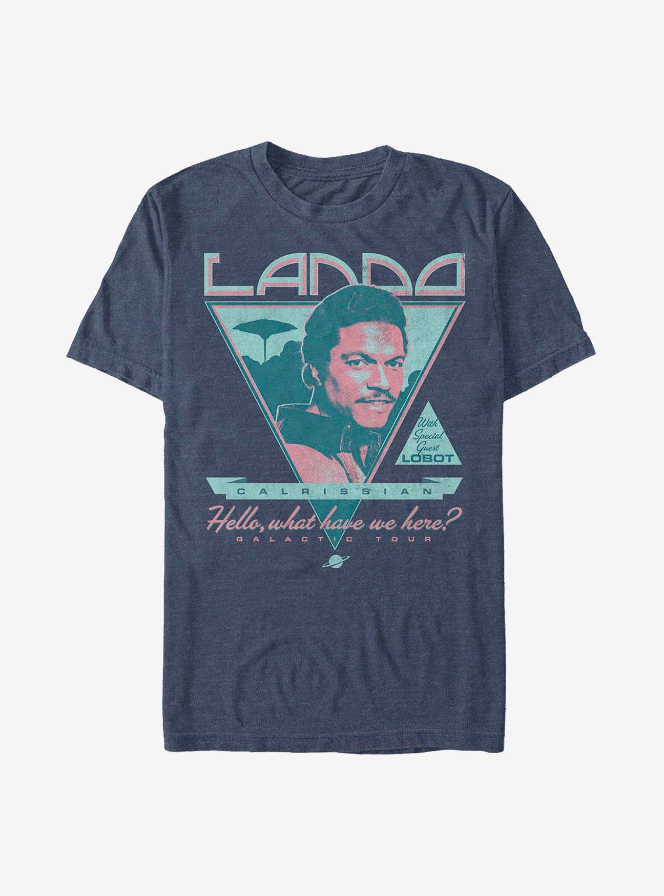 Star Wars Lando Galactic Tour T-Shirt, NAVY HTR, hi-res