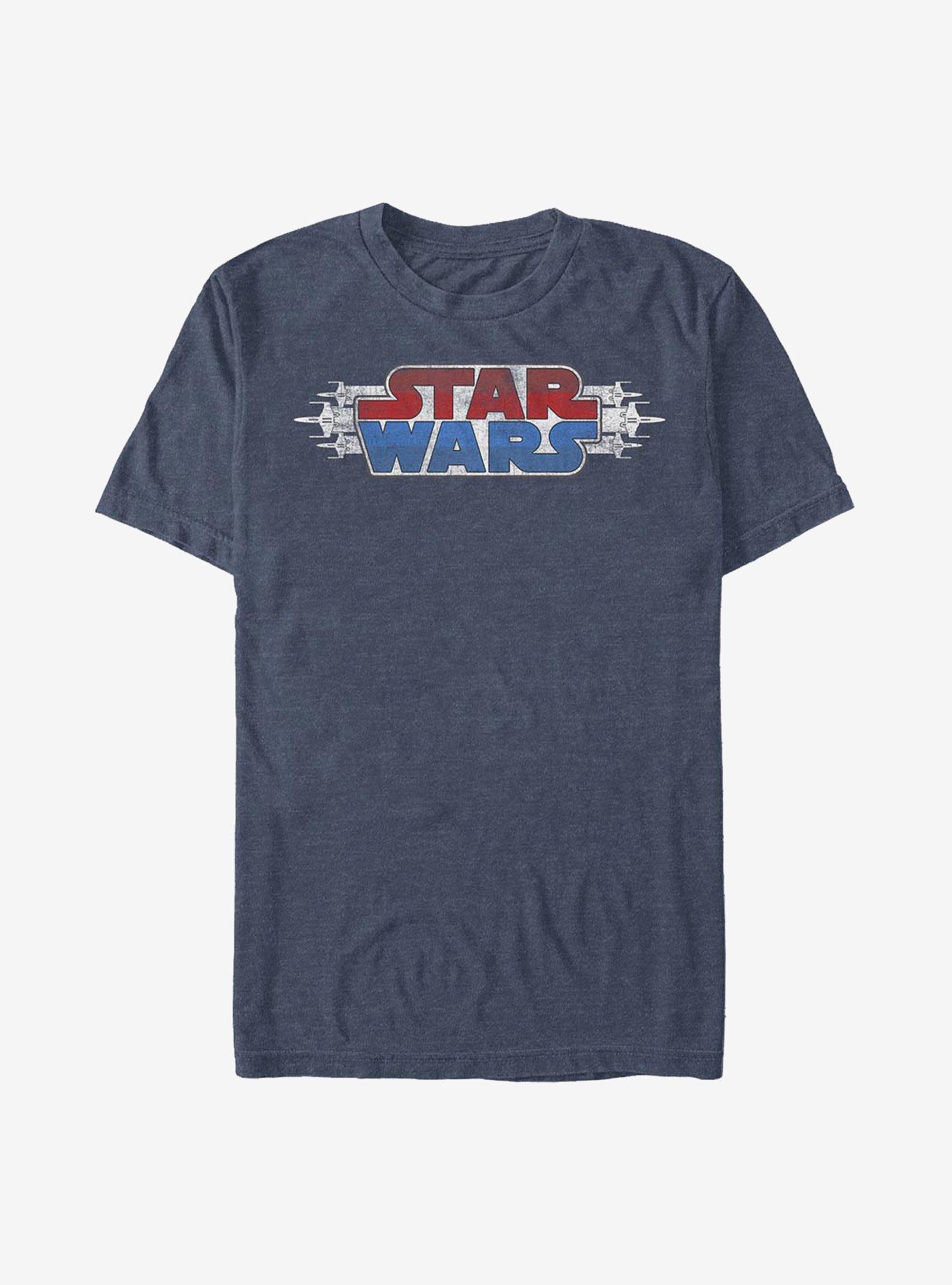 Star Wars Flight For Freedom T-Shirt, NAVY HTR, hi-res