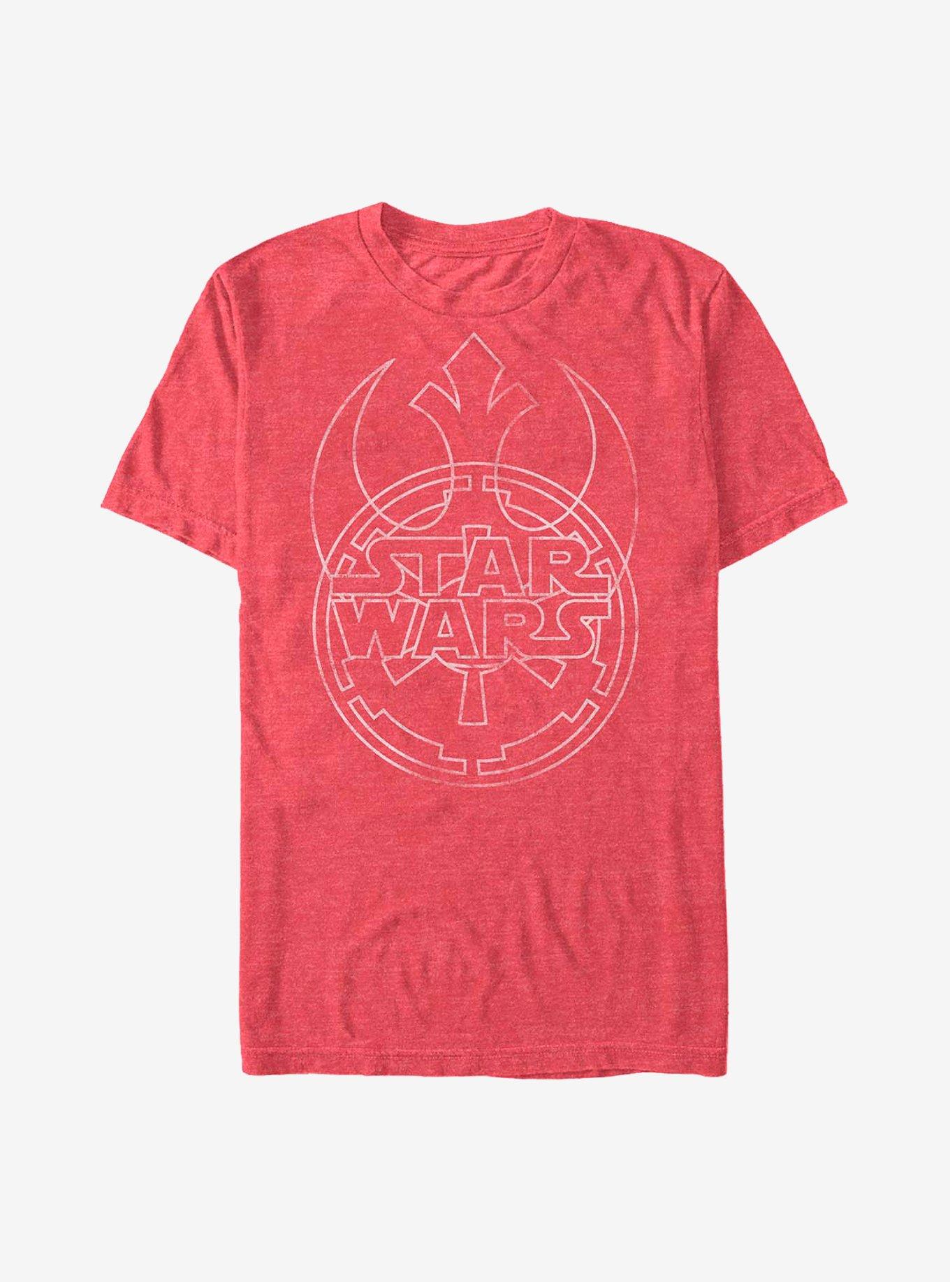 Star Wars Overlap Set T-Shirt, RED HTR, hi-res