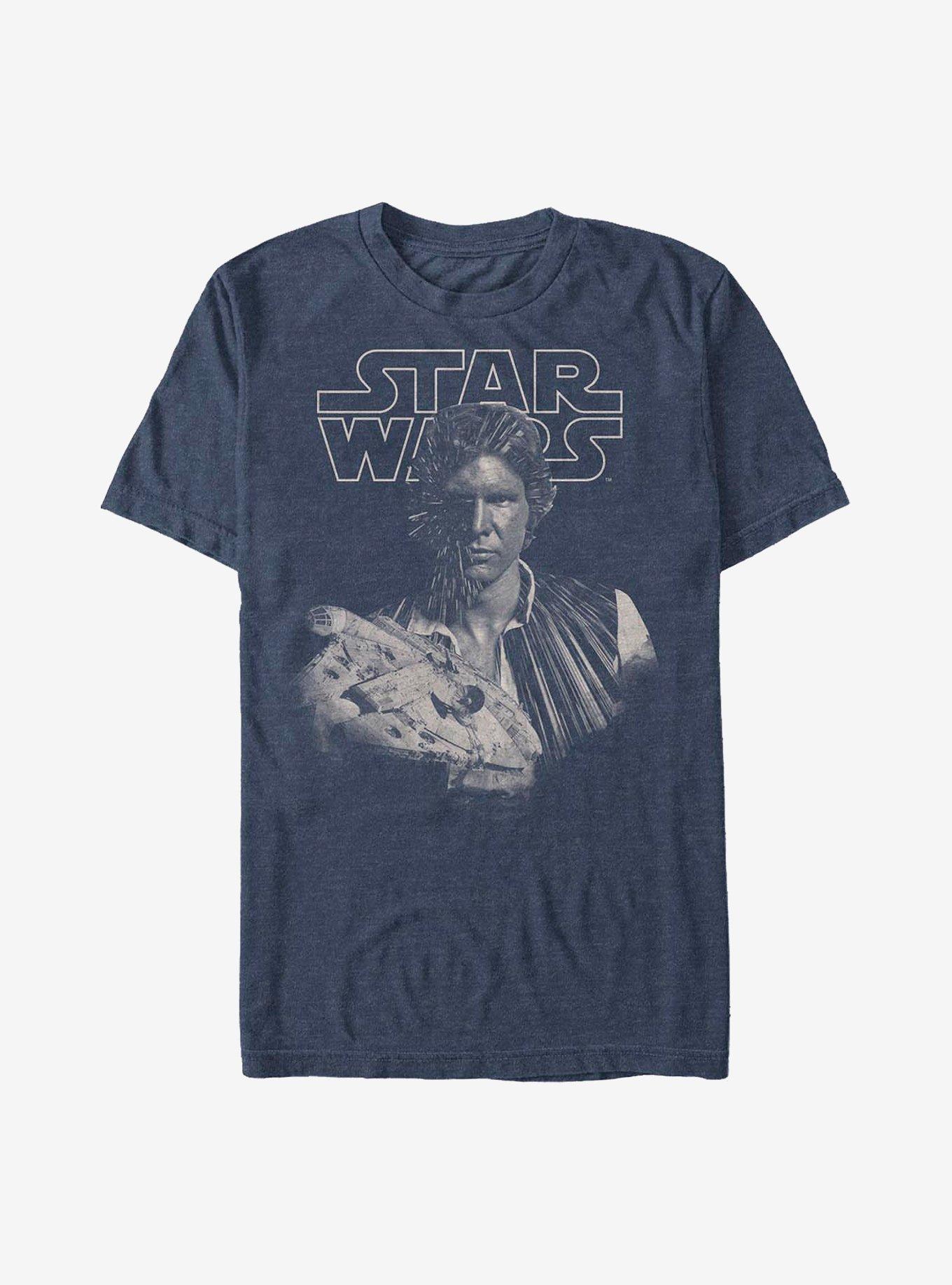 Star Wars Run And Gun T-Shirt, NAVY HTR, hi-res