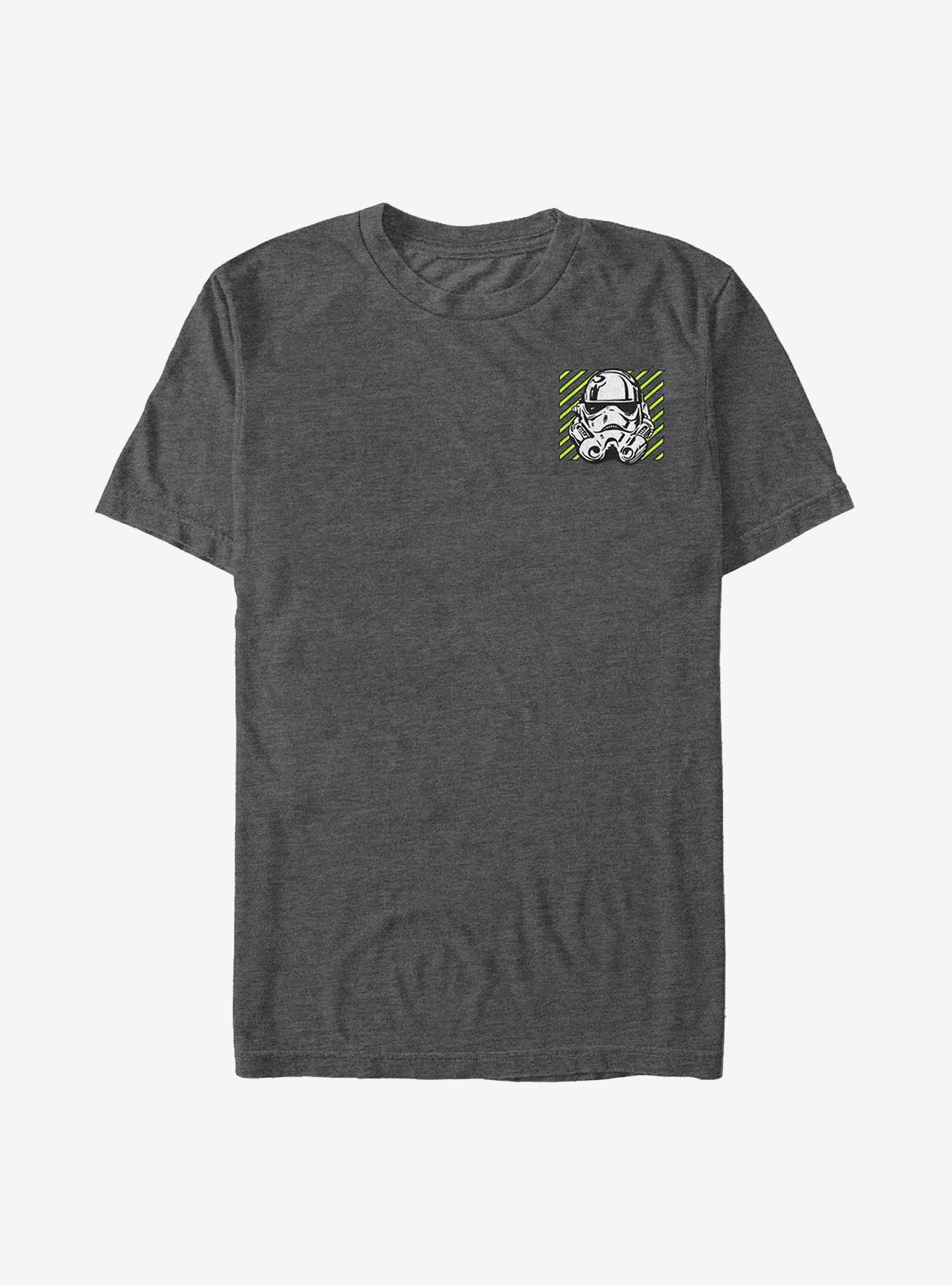 Star Wars Stormtrooper Head Badge T-Shirt, CHAR HTR, hi-res