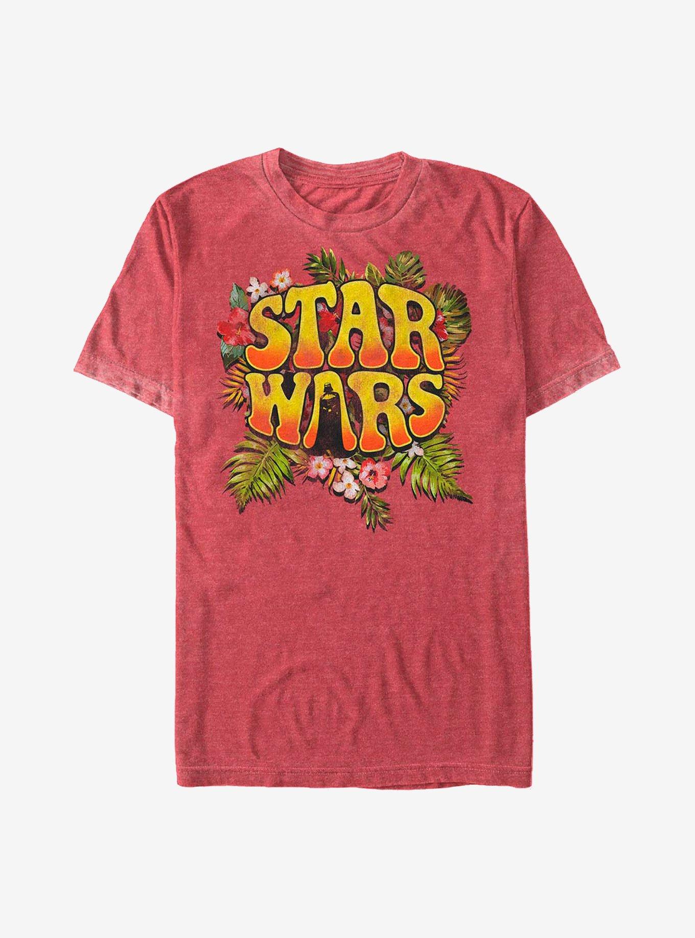 Star Wars Tropical T-Shirt, RED HTR, hi-res