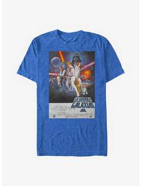 Star Wars Episode IV A New Hope La Guerra De Las Galaxias Poster T-Shirt, , hi-res