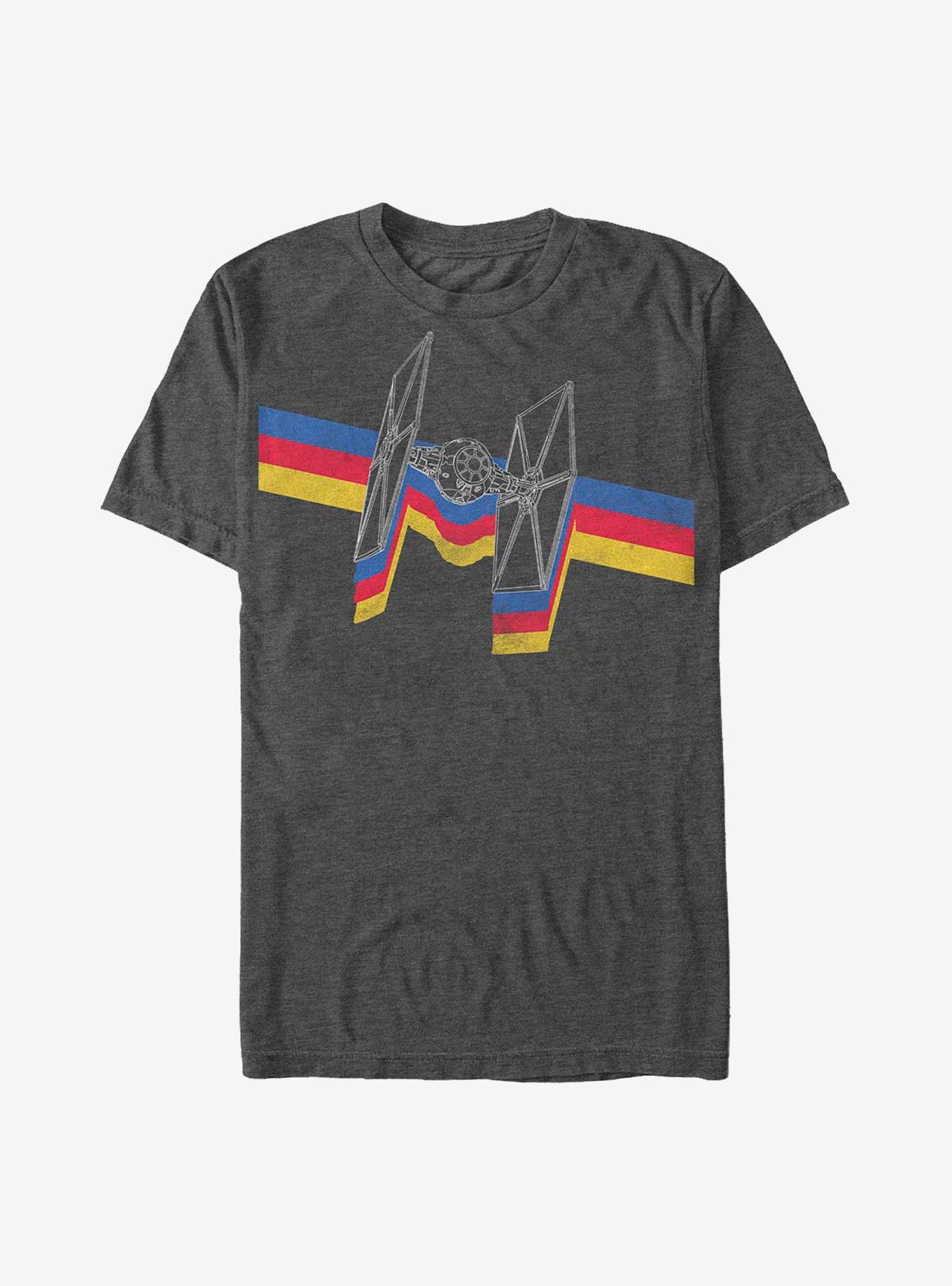 Star Wars Tie Stripes T-Shirt, CHAR HTR, hi-res