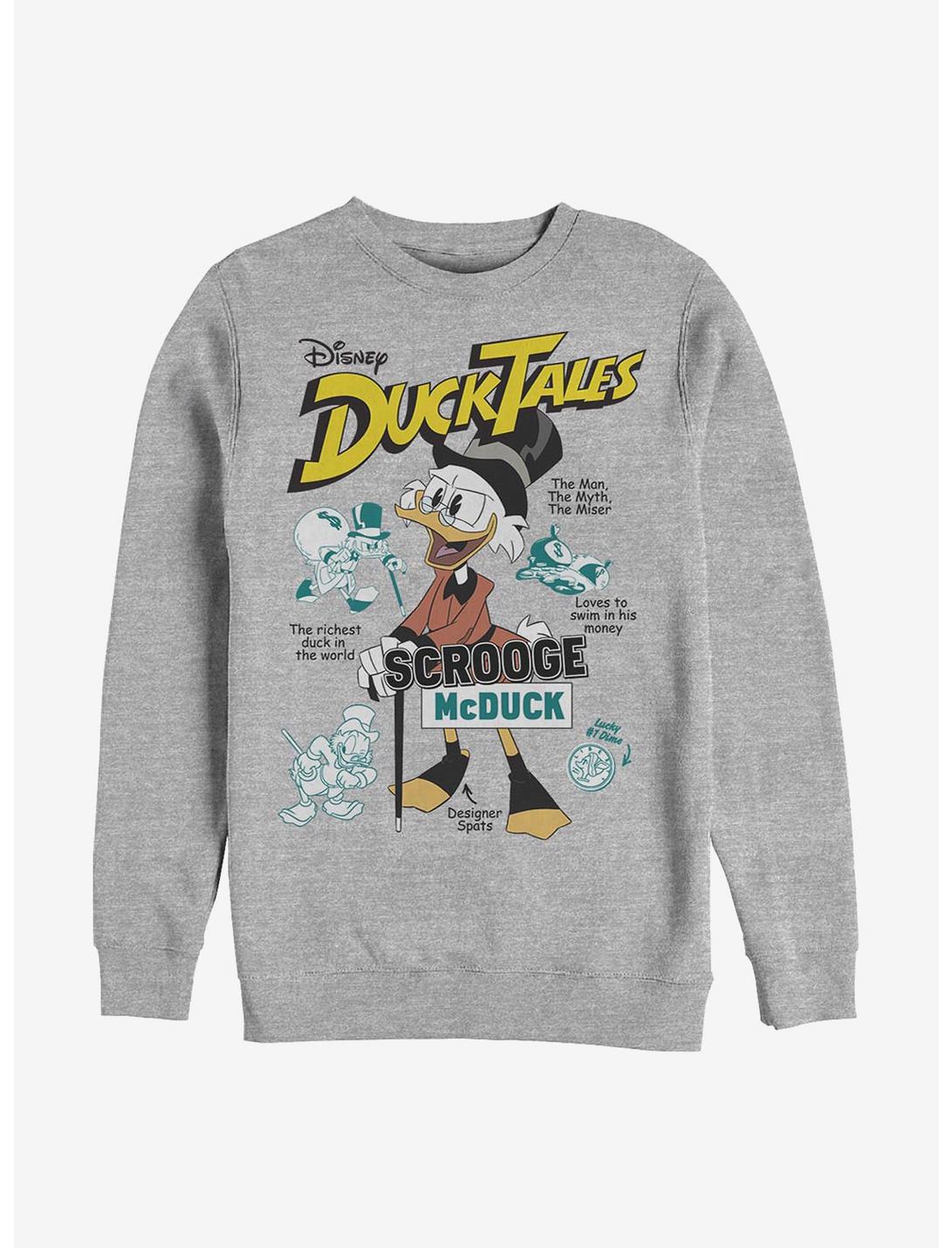Disney Ducktales Richest Duck Sweatshirt, ATH HTR, hi-res