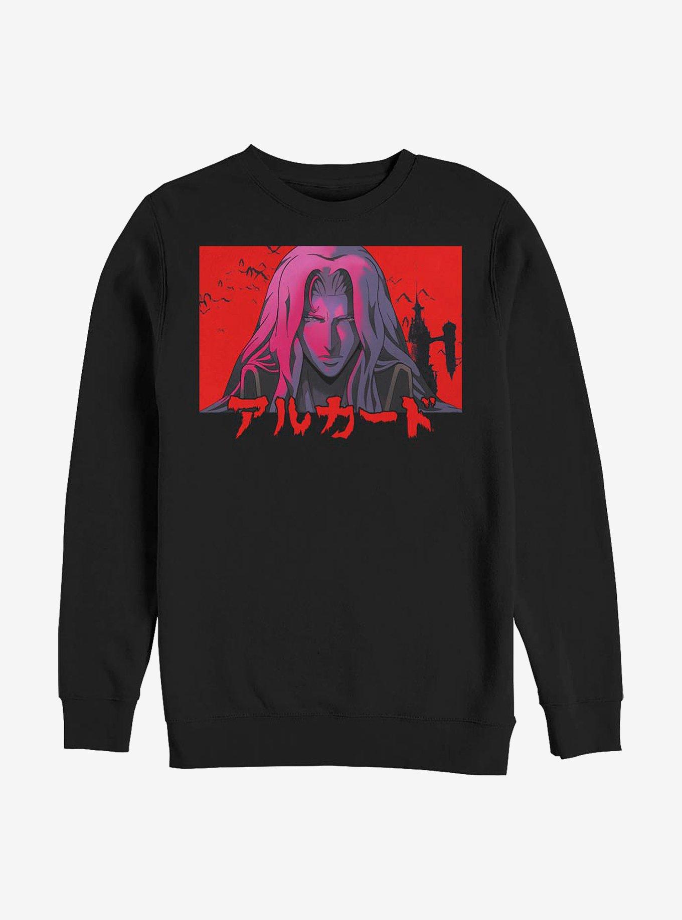 Castlevania Sunset Alucard Sweatshirt, BLACK, hi-res