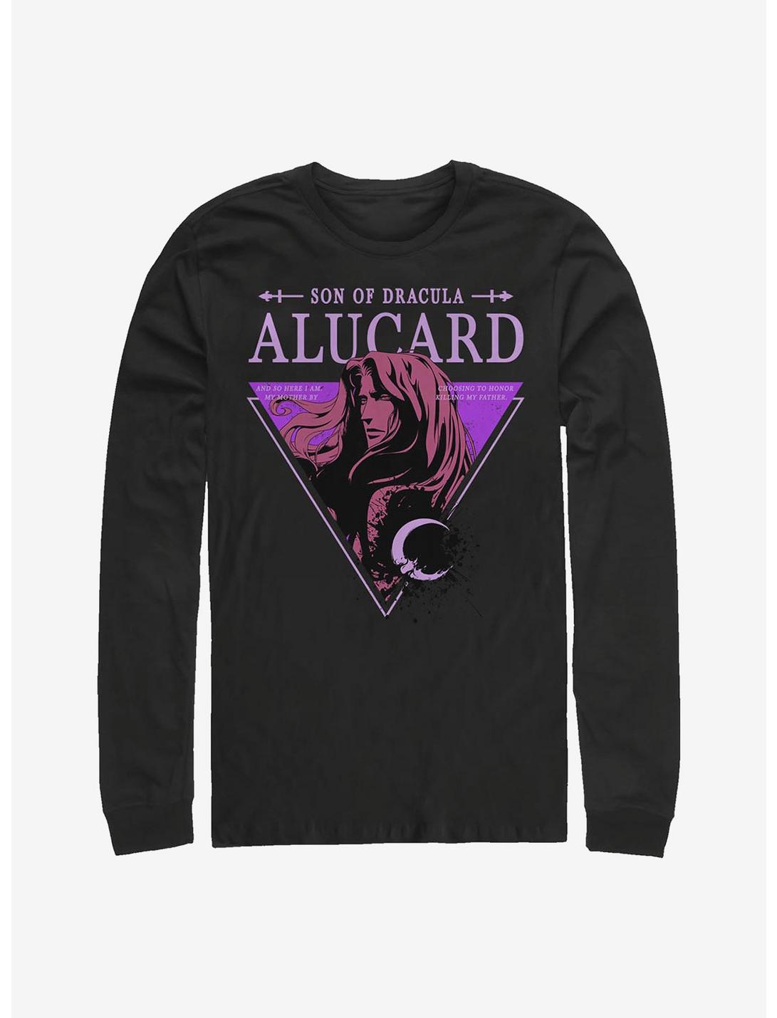 Castlevania Alucard Triangle Long-Sleeve T-Shirt, BLACK, hi-res