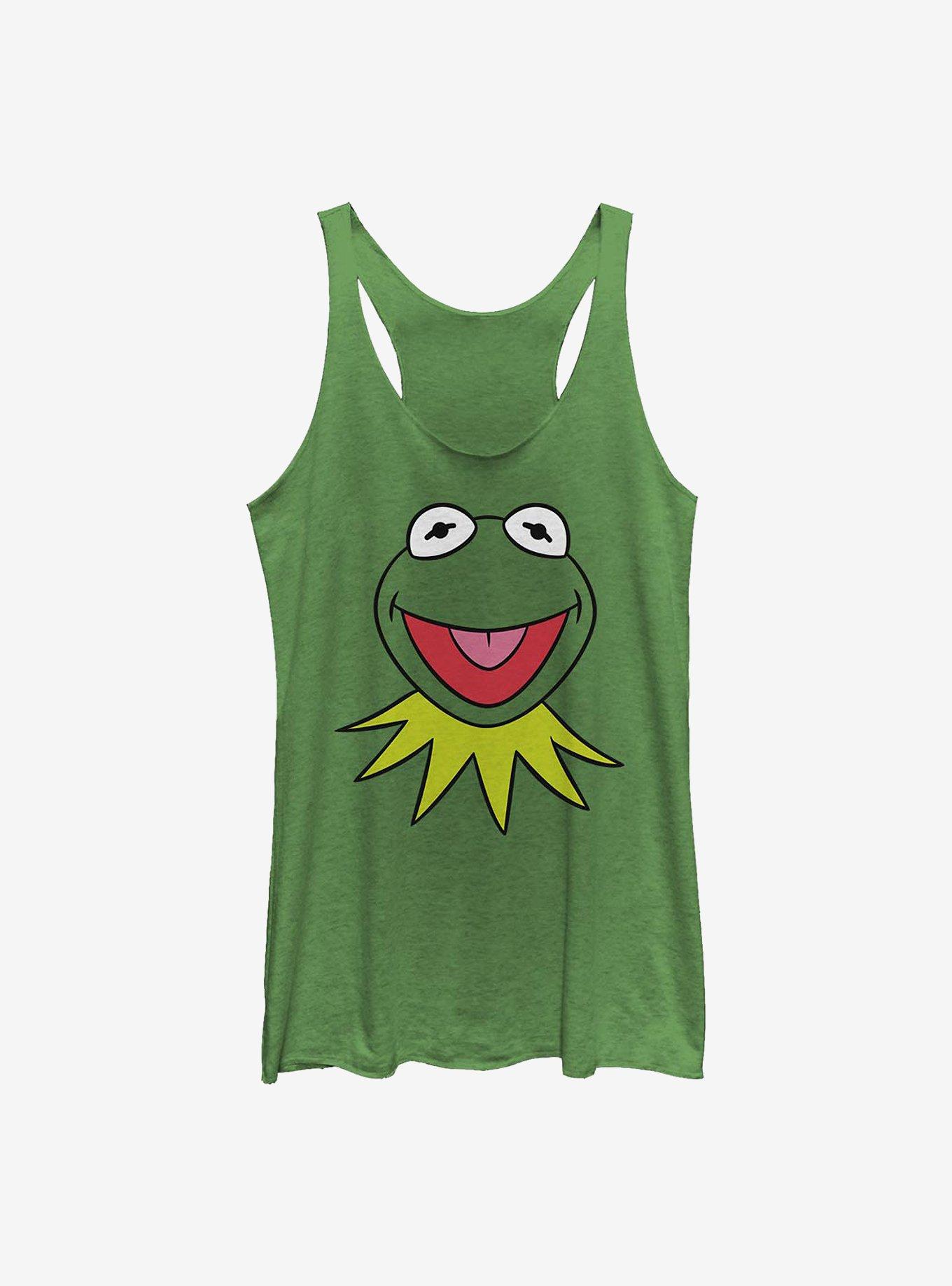 Disney The Muppets Kermit Big Face Womens Tank Top, , hi-res