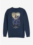 Disney Kingdom Hearts Poster Logo Sweatshirt, NAVY, hi-res