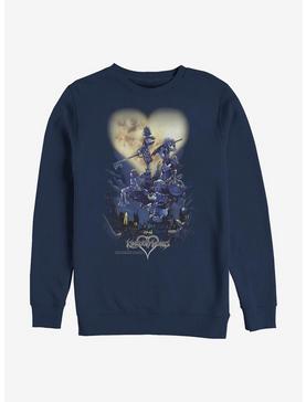 Plus Size Disney Kingdom Hearts Poster Logo Sweatshirt, , hi-res