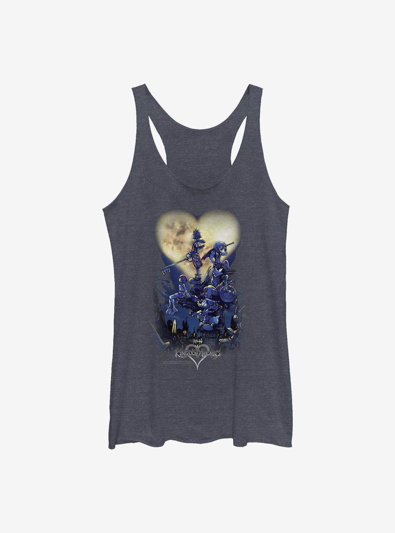 Disney Kingdom Hearts Poster Logo Womens Tank Top, , hi-res