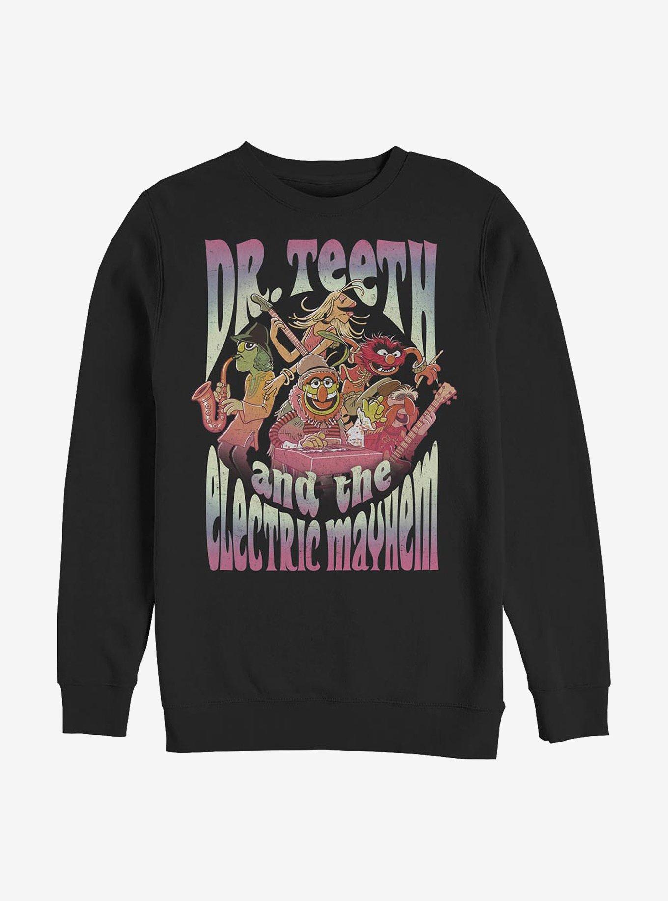 Disney The Muppets Dr. Teeth Band Sweatshirt, BLACK, hi-res