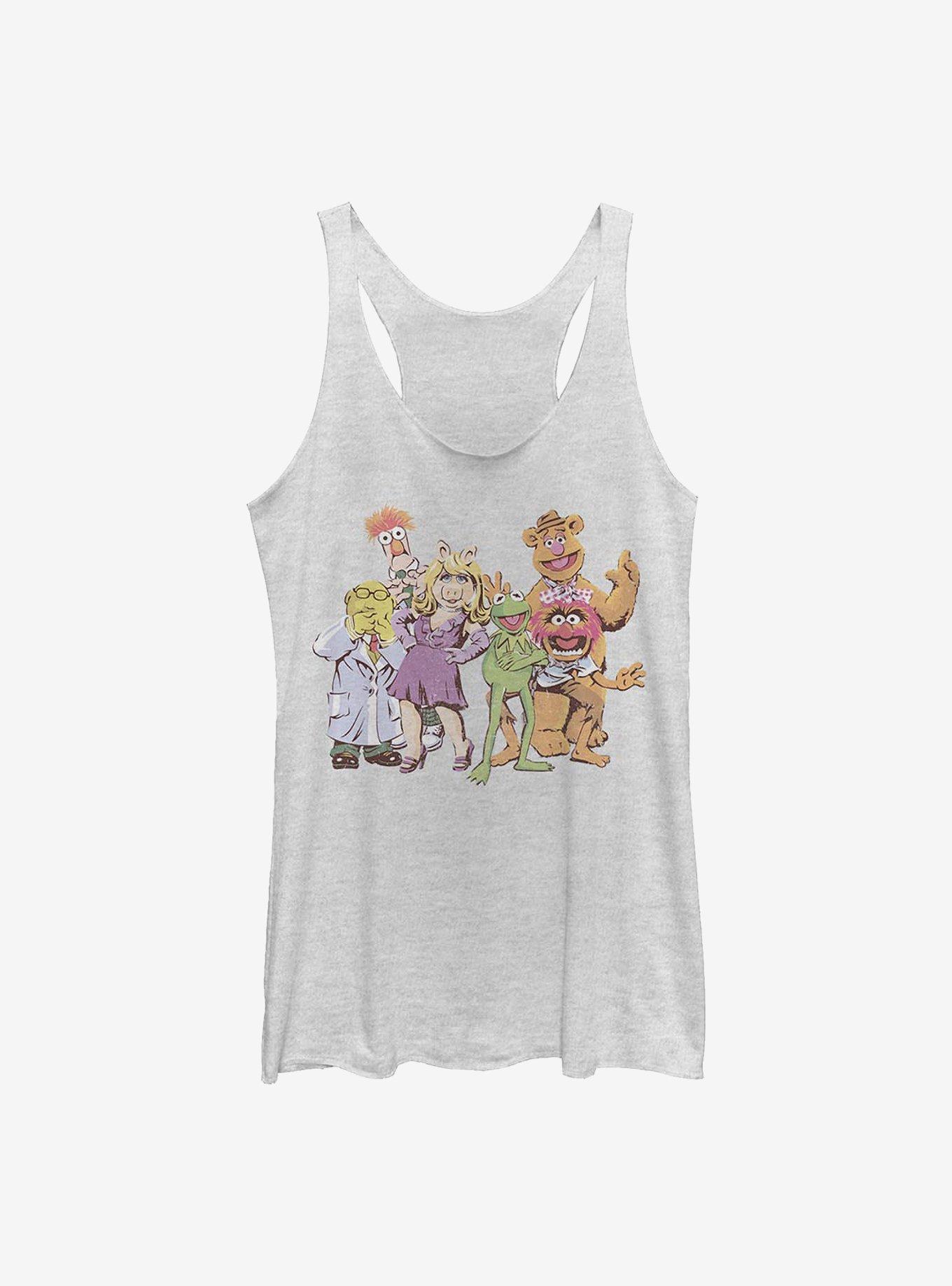 Disney The Muppets Gang Womens Tank Top, WHITE HTR, hi-res