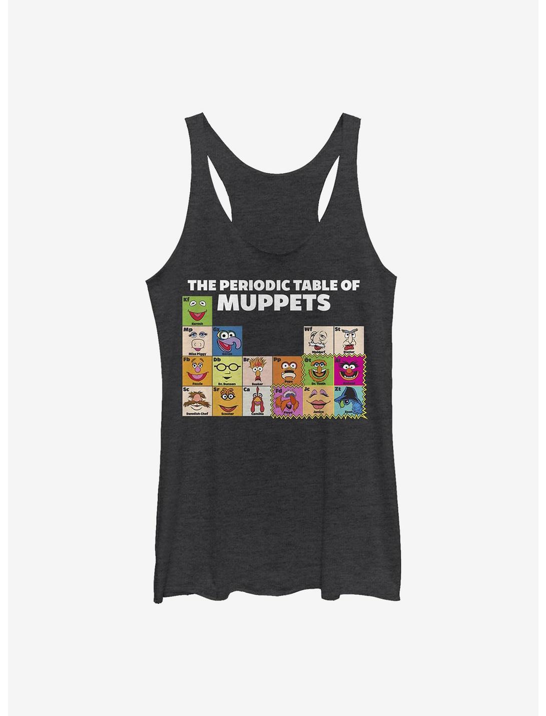 Disney The Muppets Periodic Table Of Muppets Womens Tank Top, BLK HTR, hi-res