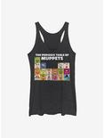 Disney The Muppets Periodic Table Of Muppets Womens Tank Top, BLK HTR, hi-res