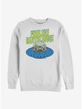The Simpsons Foolish Earthlings Sweatshirt, WHITE, hi-res