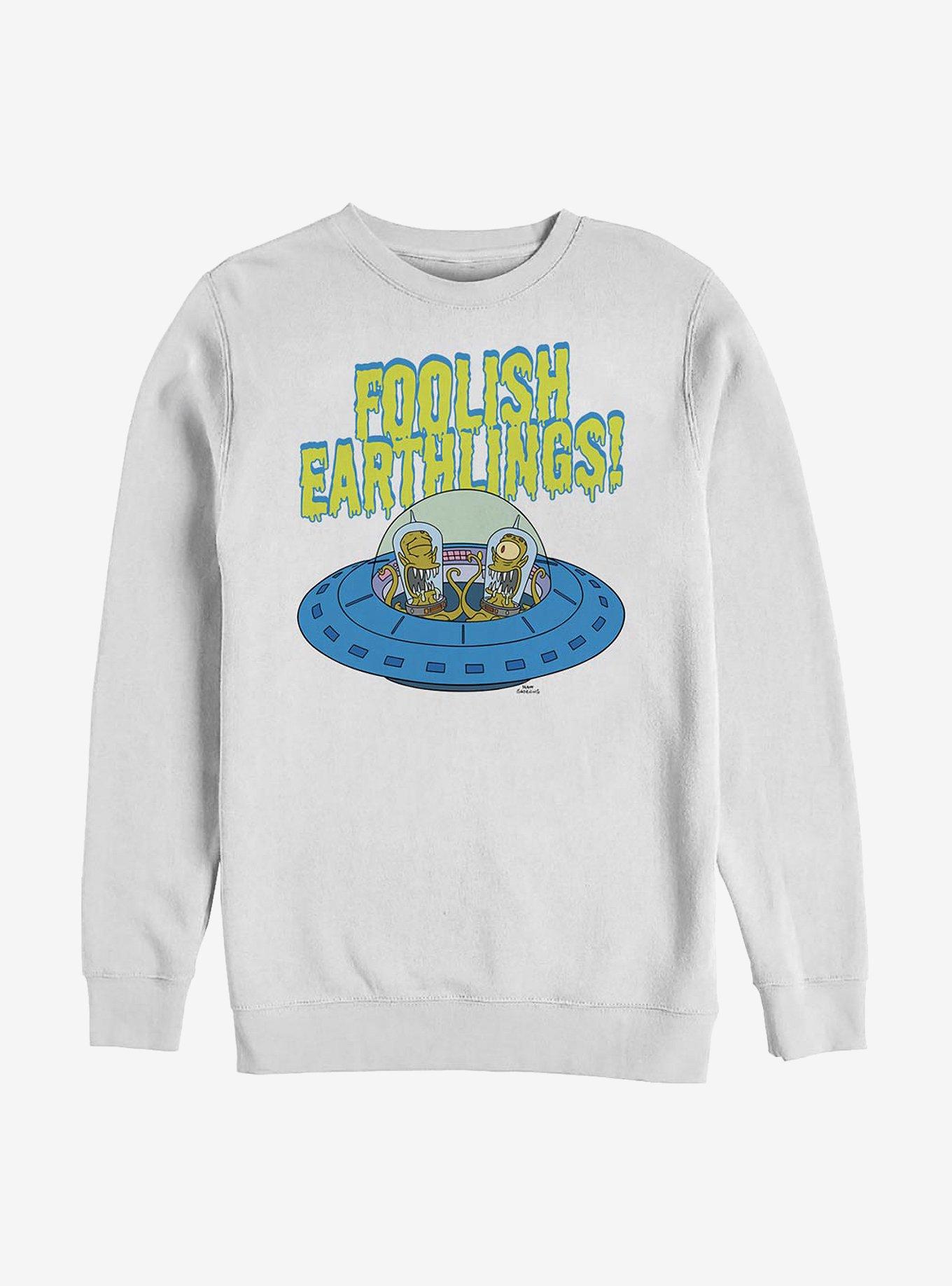 The Simpsons Foolish Earthlings Sweatshirt, , hi-res