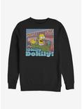 The Simpsons Okily Dokily Ned Sweatshirt, BLACK, hi-res