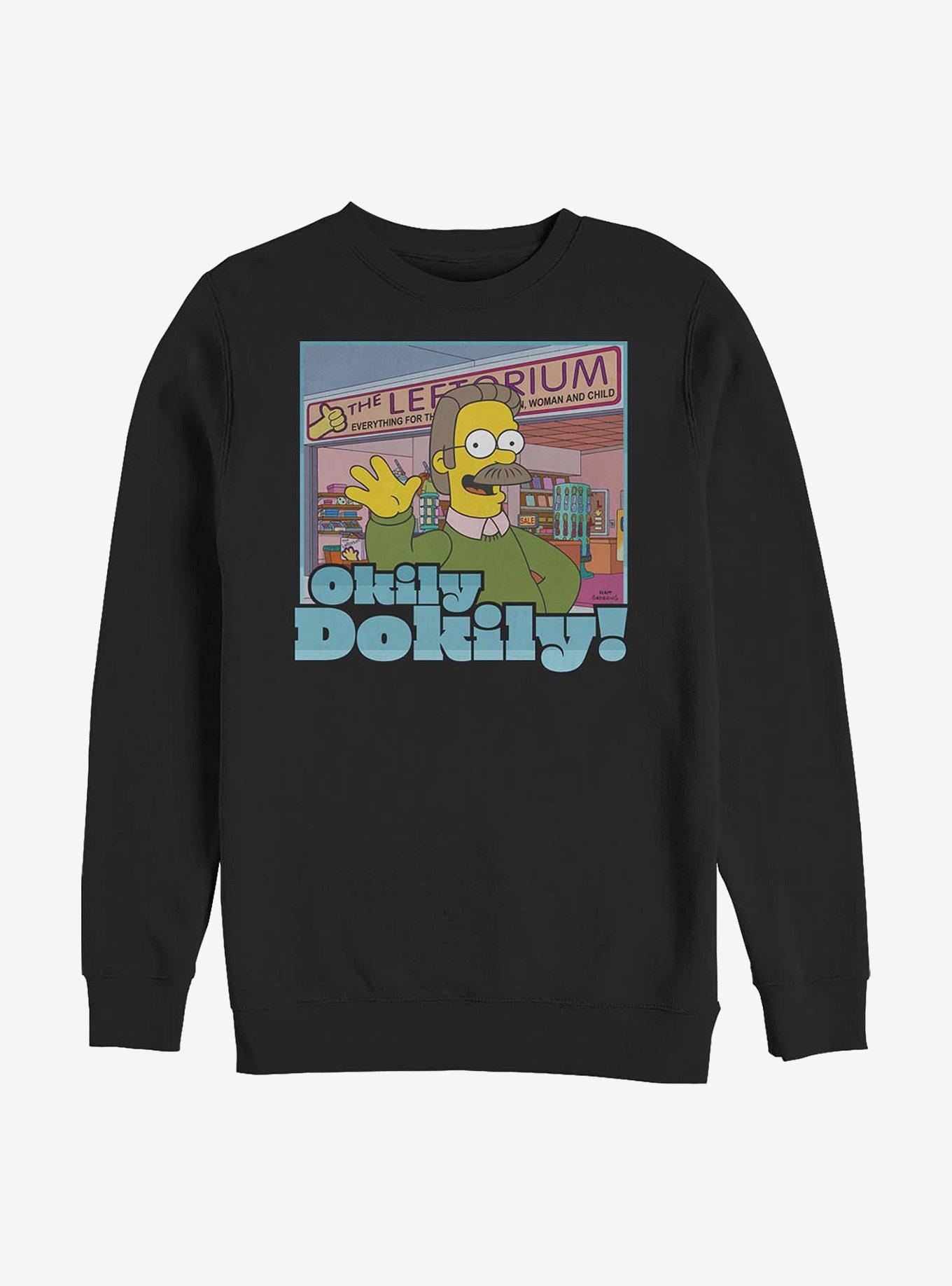 The Simpsons Okily Dokily Ned Sweatshirt, , hi-res