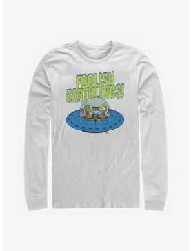 The Simpsons Foolish Earthlings Long-Sleeve T-Shirt, , hi-res