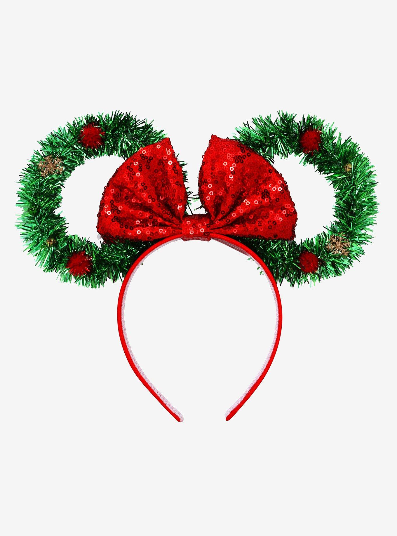 Disney Minnie Mouse Wreath Mouse Ears Headband - BoxLunch Exclusive, , hi-res