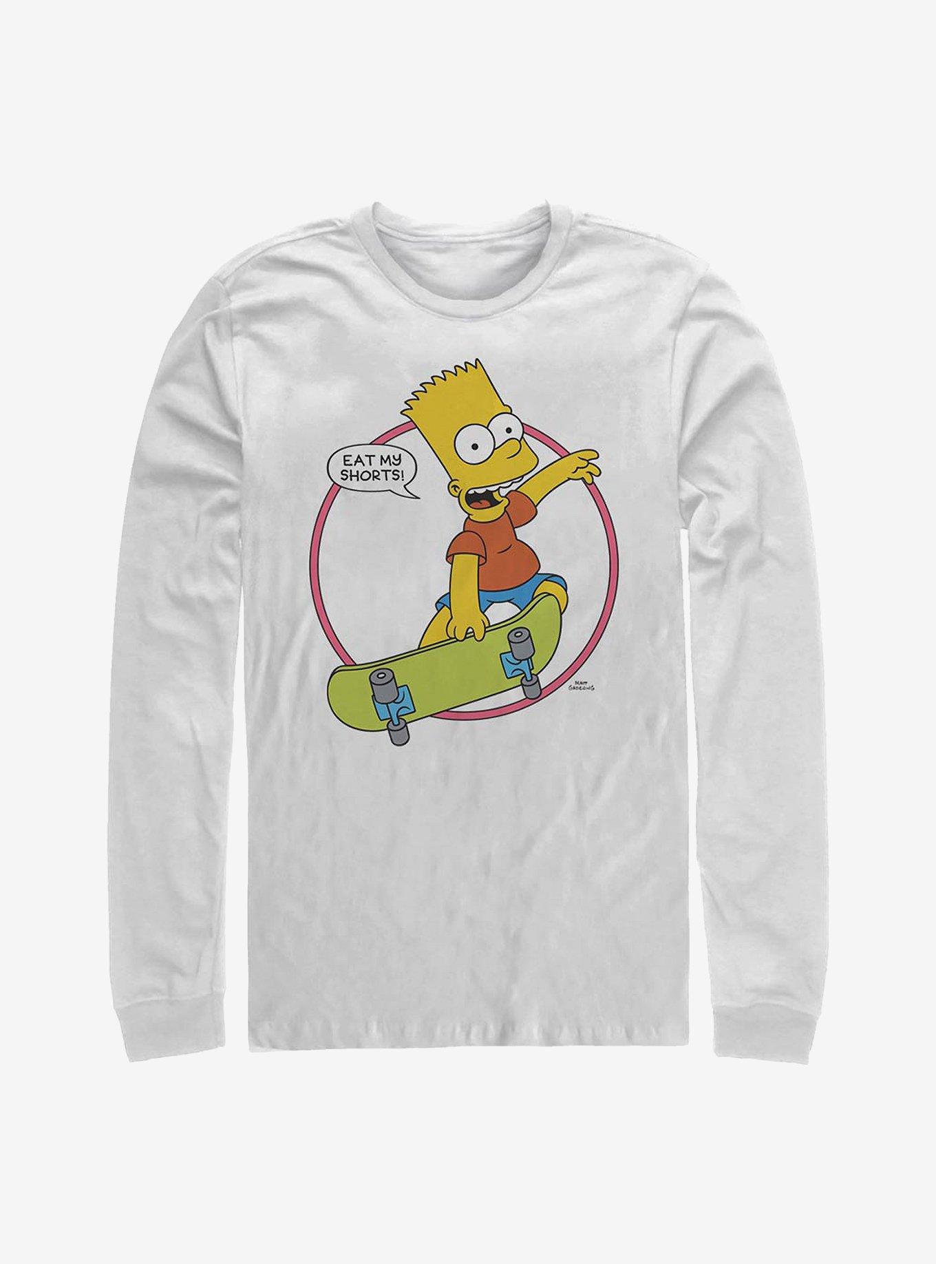 The Simpsons Eat Shorts Long-Sleeve T-Shirt, , hi-res