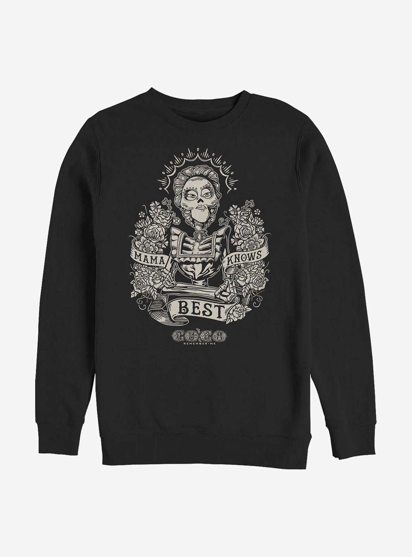 Disney Pixar Coco Mama Knows Sweatshirt, BLACK, hi-res