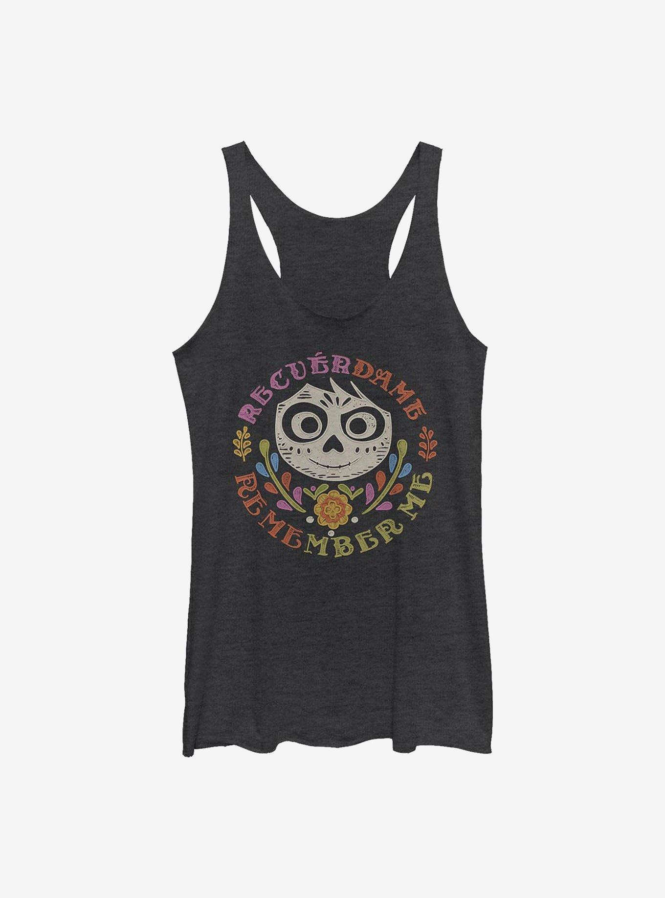 Disney Pixar Coco Remember Coco Womens Tank Top - BLACK | BoxLunch