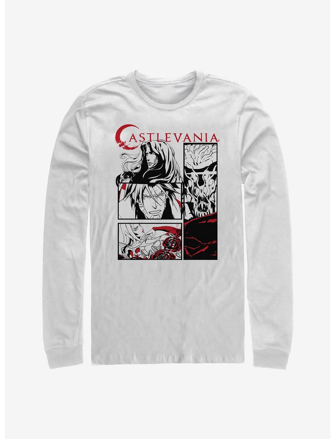 Castlevania Comic Style Long-Sleeve T-Shirt, WHITE, hi-res