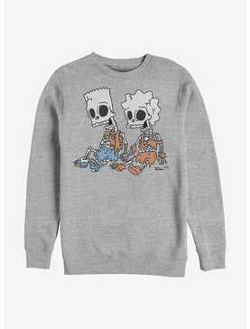 The Simpsons Skeleton Bart And Lisa Sweatshirt, , hi-res