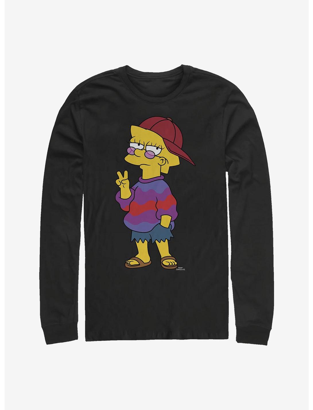 The Simpsons Cool Lisa Long-Sleeve T-Shirt, BLACK, hi-res