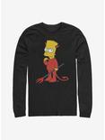 The Simpsons Devil Bart Long-Sleeve T-Shirt, BLACK, hi-res