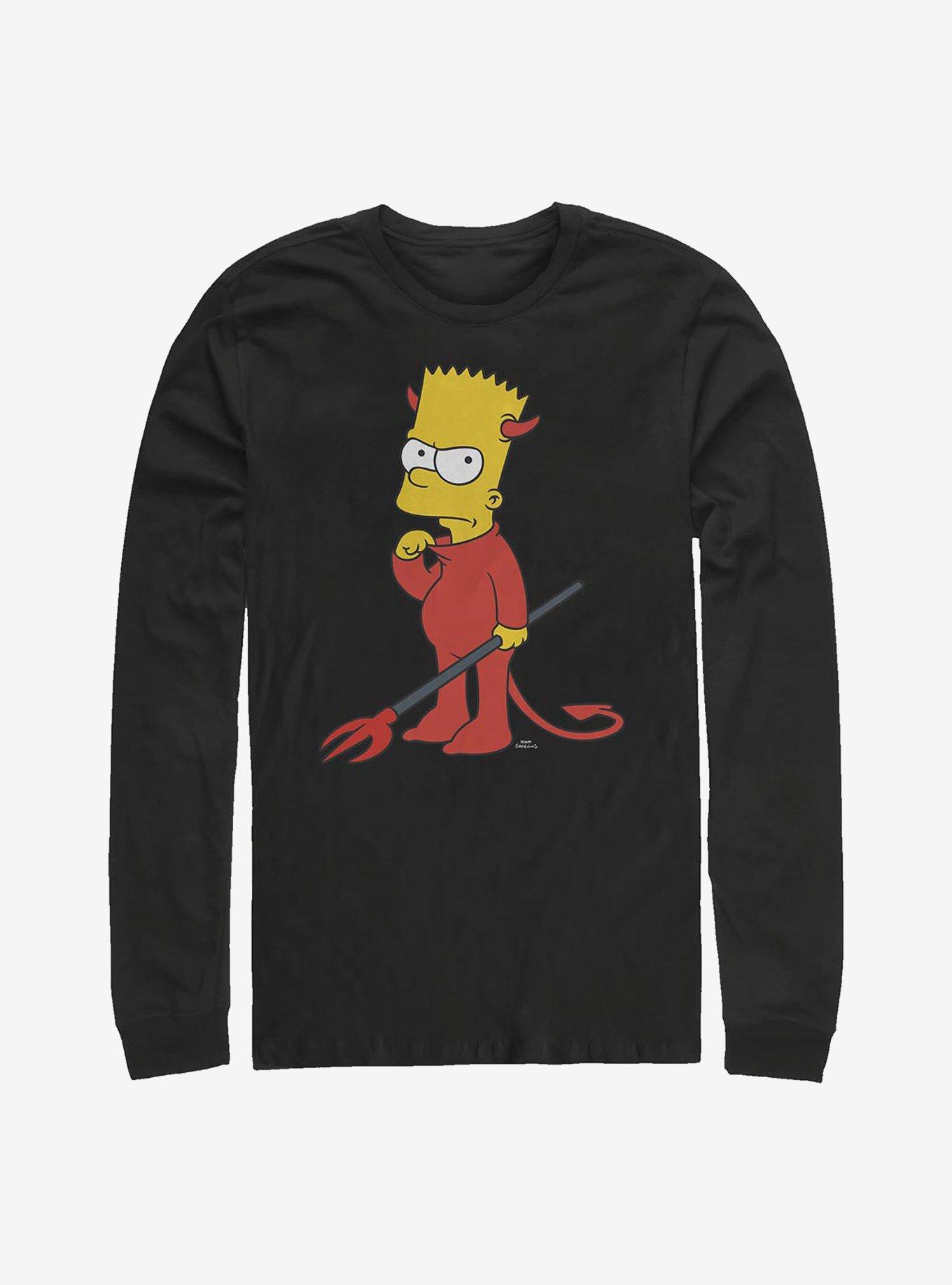 The Simpsons Devil Bart Long-Sleeve T-Shirt, , hi-res