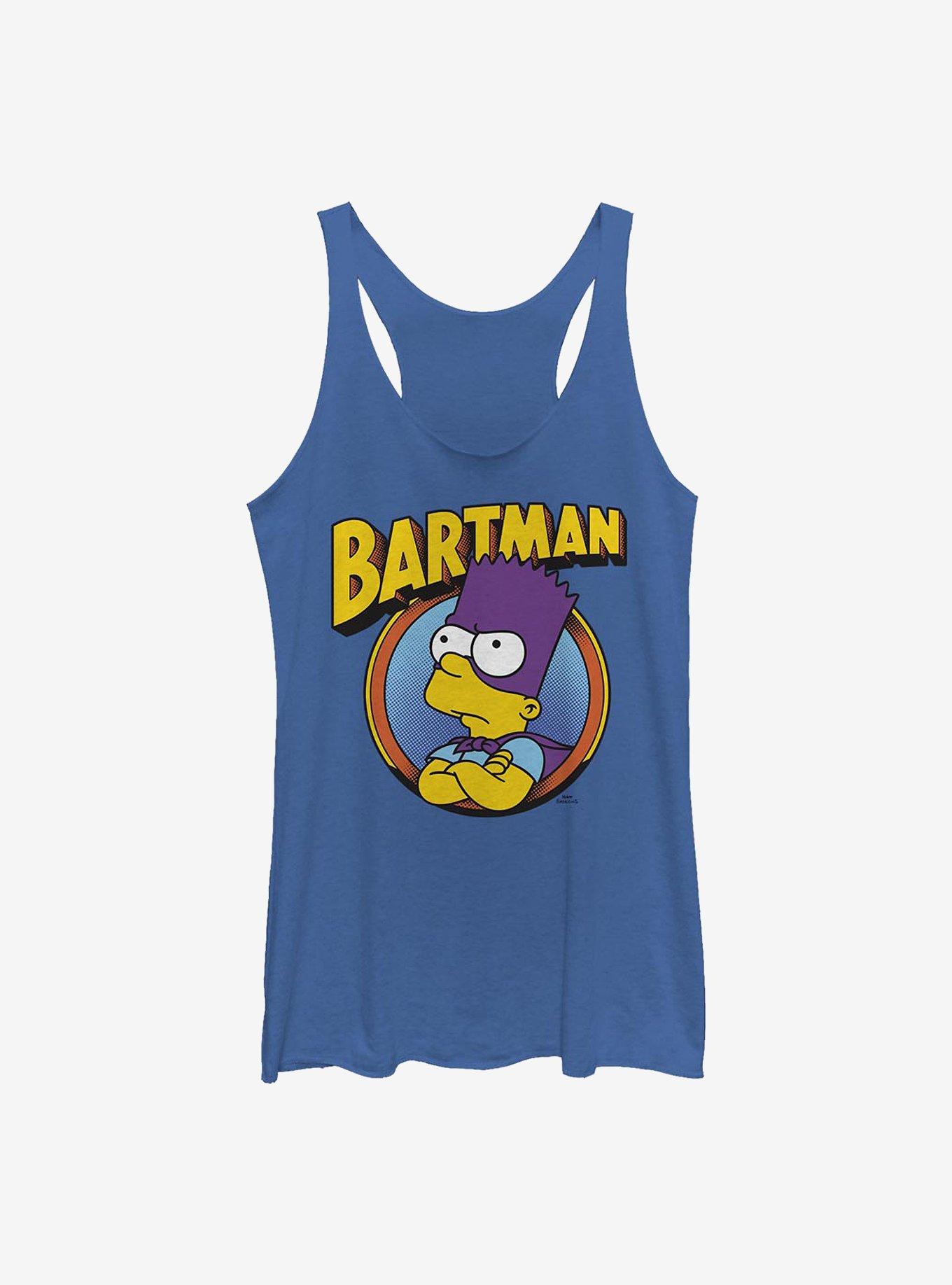 The Simpsons Bartman Circle Womens Tank Top, , hi-res