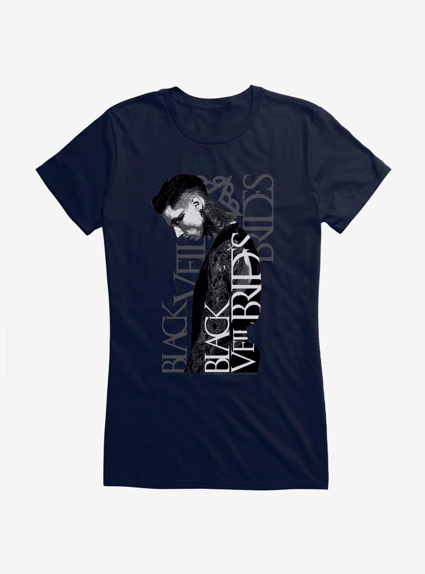 Black Veil Brides Andy Sixx Profile Girls T-Shirt, , hi-res