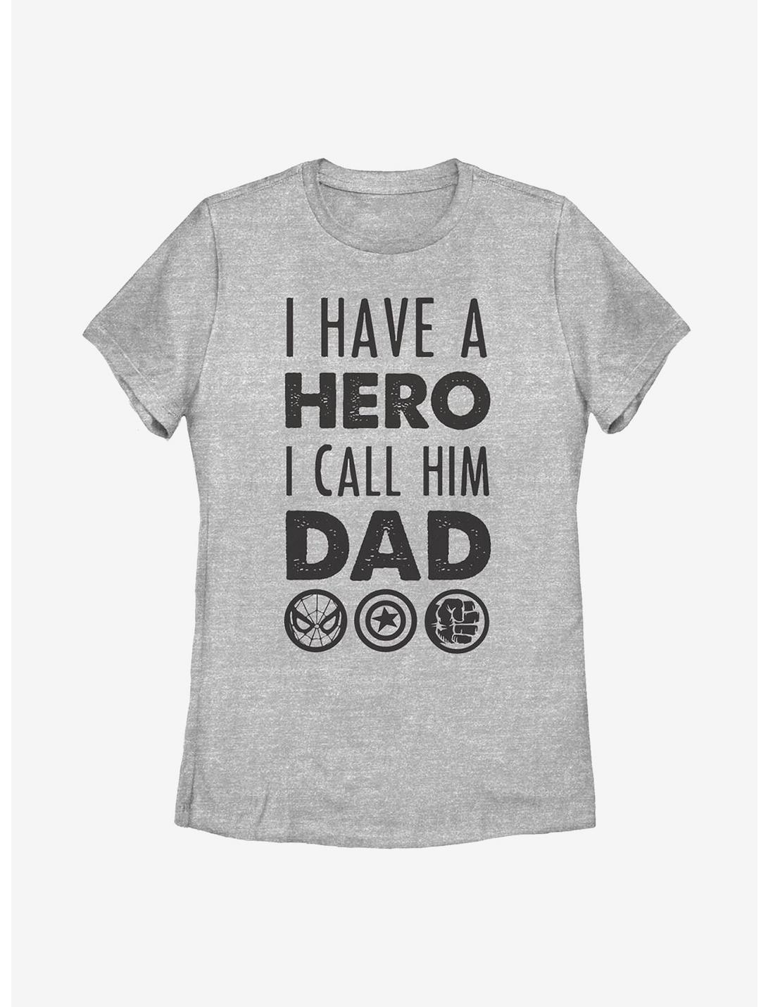 Marvel Avengers Hero Dad Womens T-Shirt, ATH HTR, hi-res