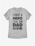 Marvel Avengers Hero Dad Womens T-Shirt, ATH HTR, hi-res