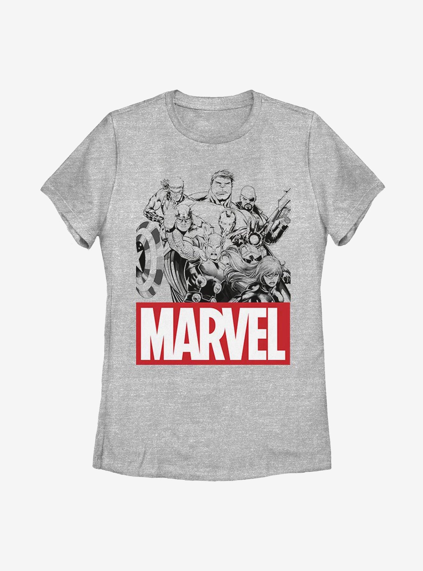 Marvel Avengers Group Womens T-Shirt, , hi-res