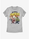 Marvel Avengers My Dad Is Super Womens T-Shirt, ATH HTR, hi-res