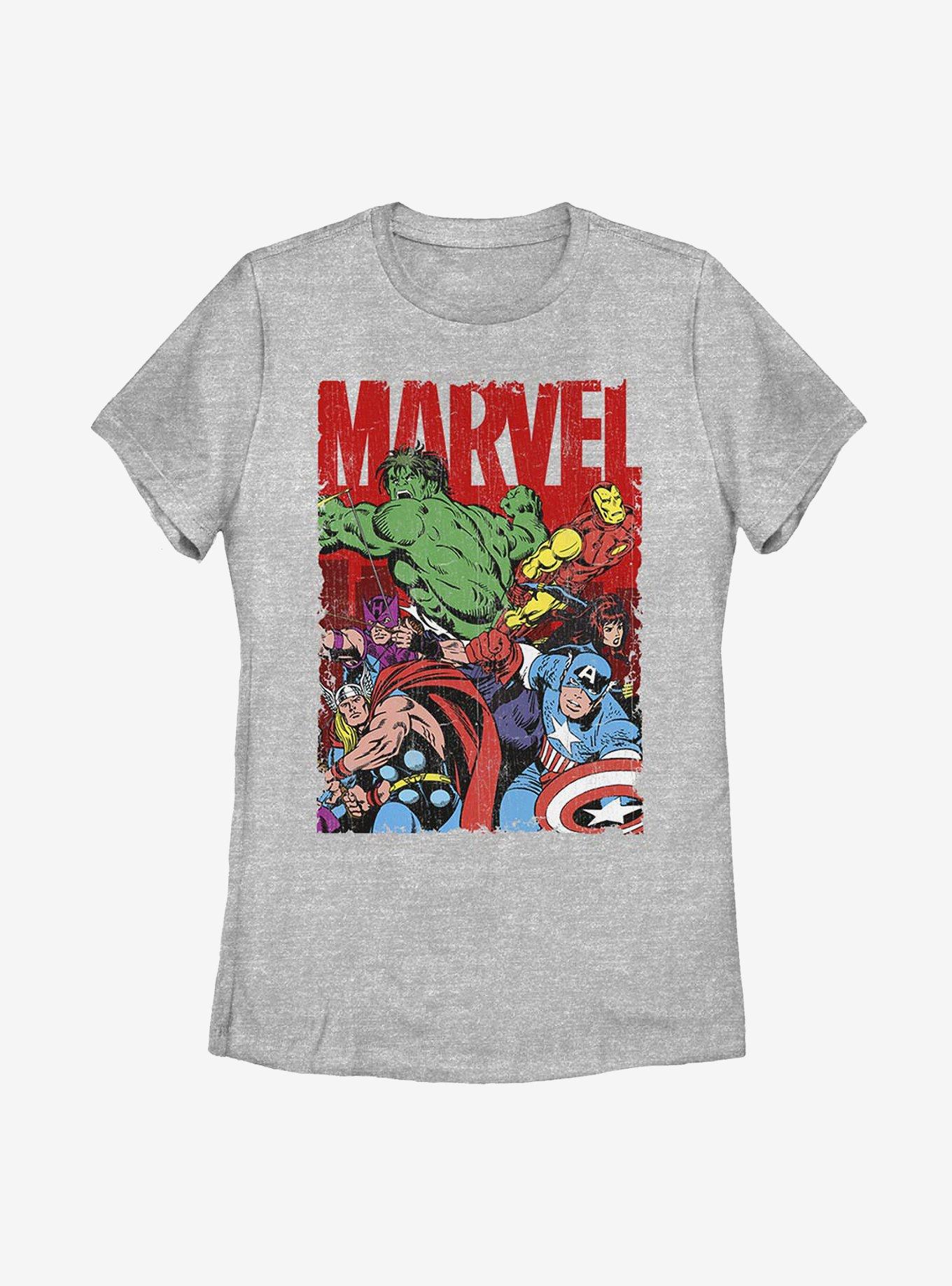 Marvel Avengers Team Work Womens T-Shirt, ATH HTR, hi-res