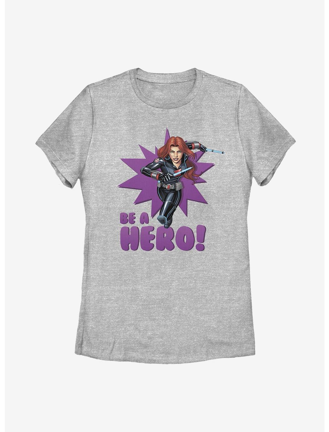 Marvel Black Widow Be A Hero Womens T-Shirt, ATH HTR, hi-res