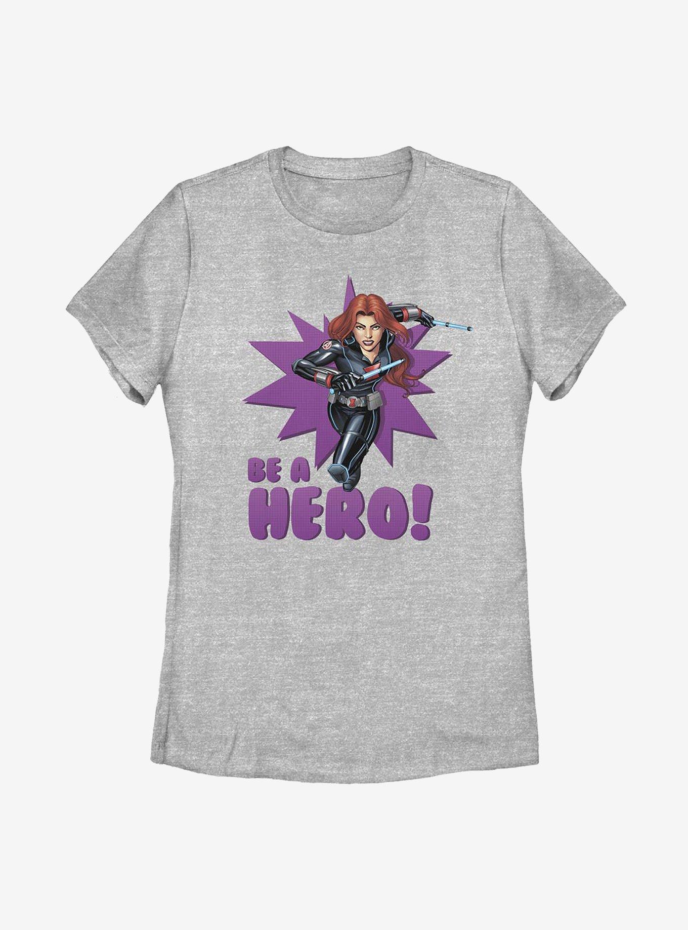 Marvel Black Widow Be A Hero Womens T-Shirt, , hi-res