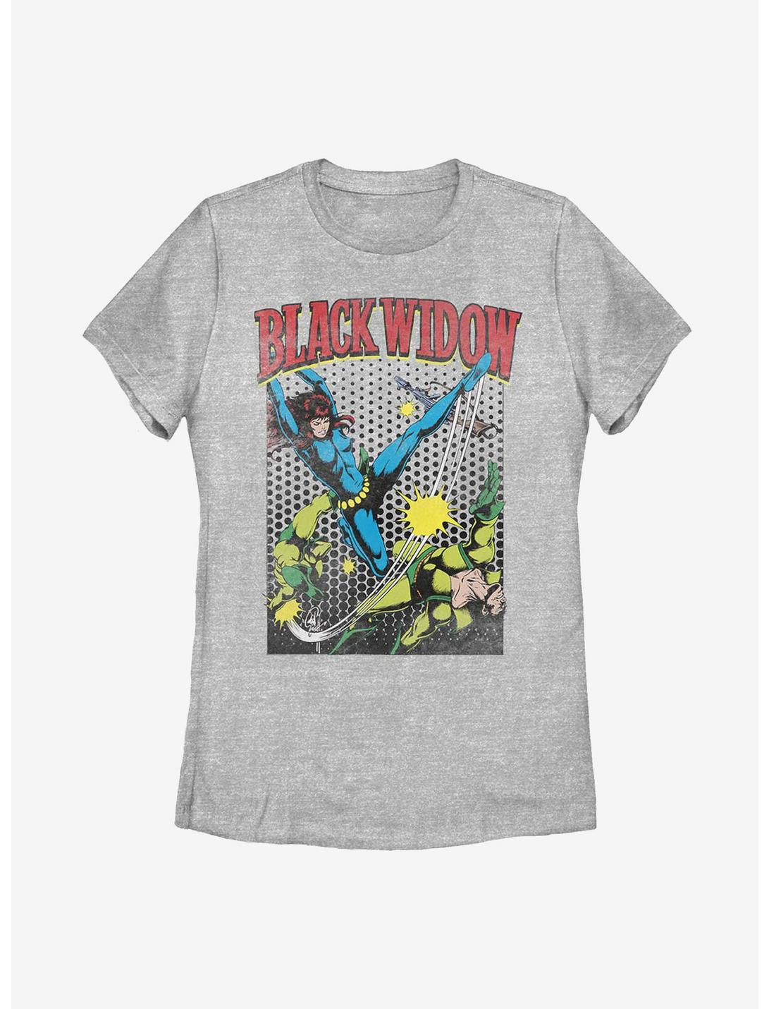 Marvel Black Widow Kick That Gun Womens T-Shirt, ATH HTR, hi-res