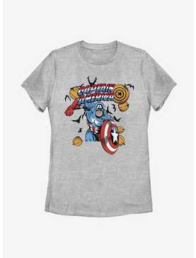 Marvel Captain America Pumpkins Womens T-Shirt, , hi-res