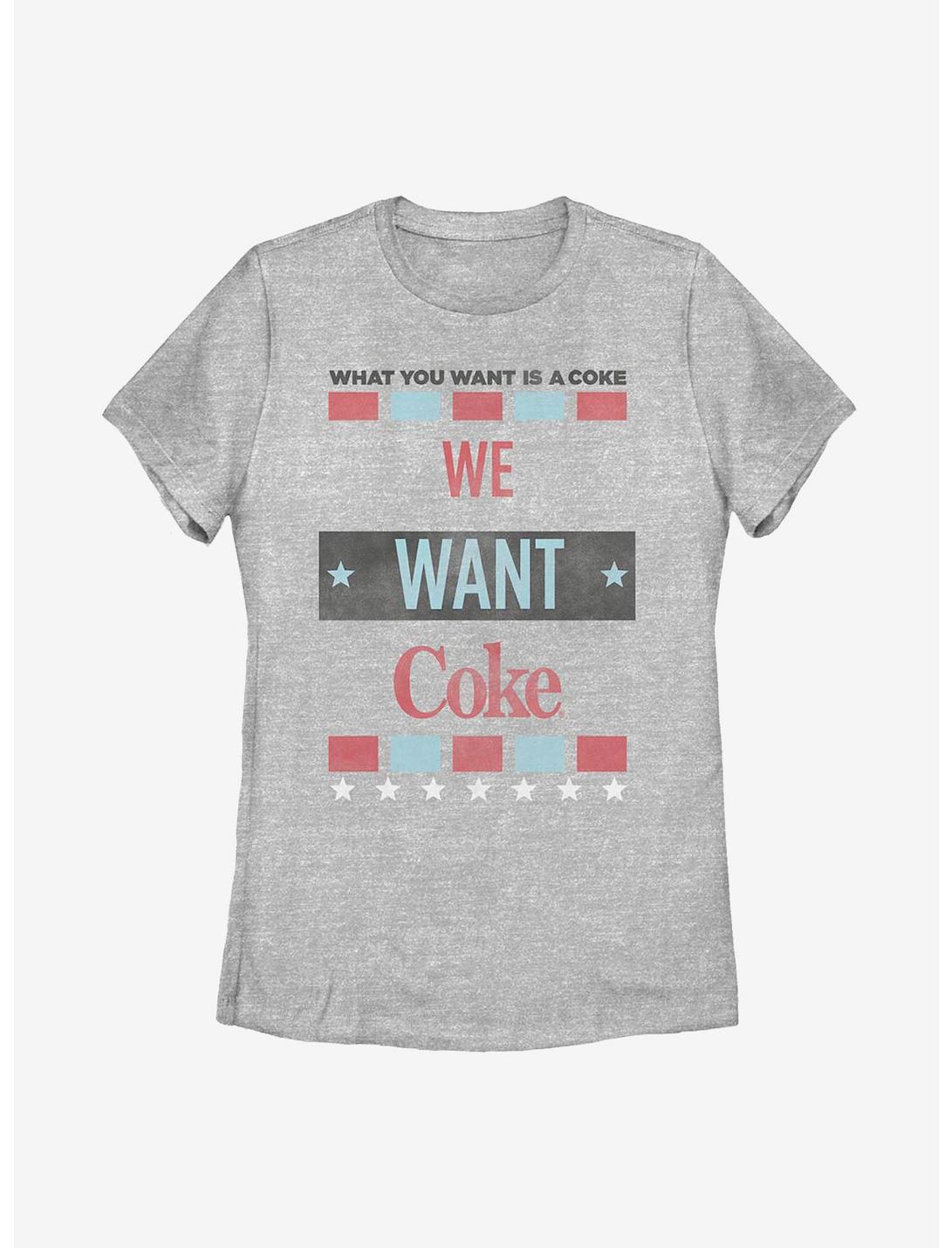 Coca-Cola We Want Coke Womens T-Shirt, ATH HTR, hi-res