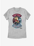 Marvel Captain Marvel Patches Womens T-Shirt, ATH HTR, hi-res