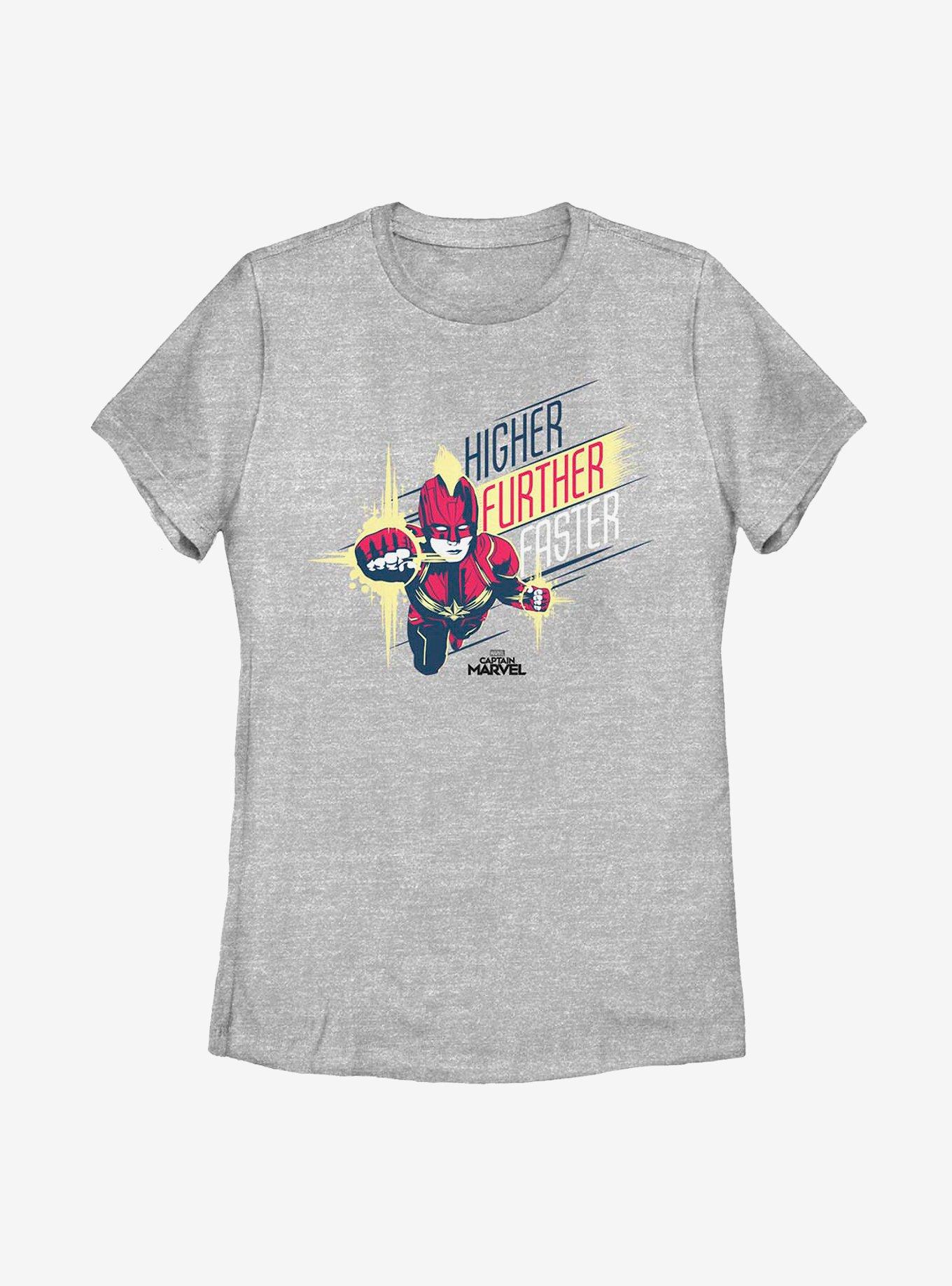 Marvel Captain Marvel Powerful Strike Womens T-Shirt, , hi-res